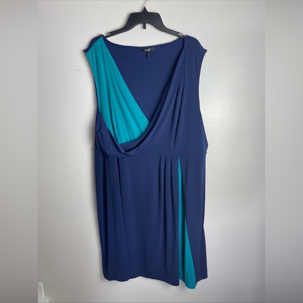 Daisy Fuentes Dress Size 3X Purple And Aqua
